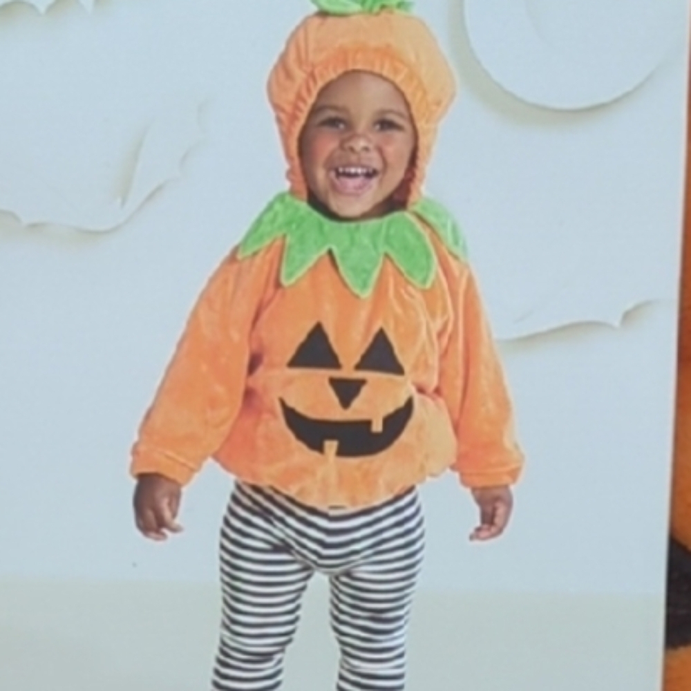 Orange Pumpkin Kids Costume Sise 6 To 12 Months Old. Asking $16